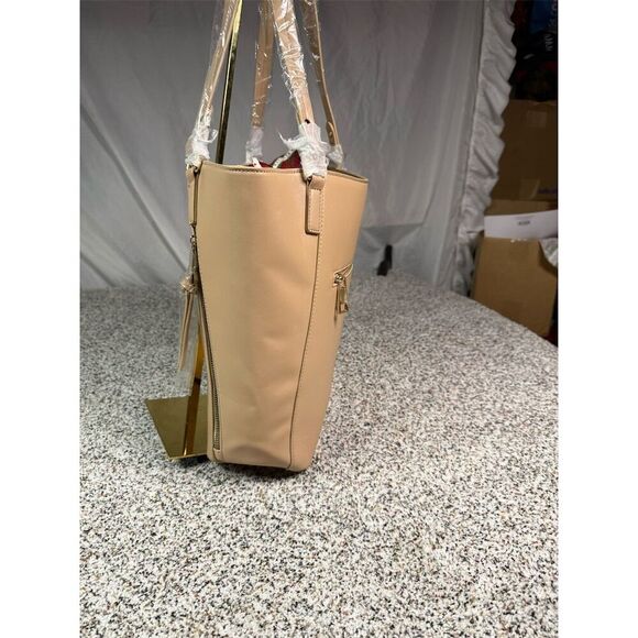 Montana West Women's Beige Tote Bag Shoulder Handbag Purse - Picture 2 of 13